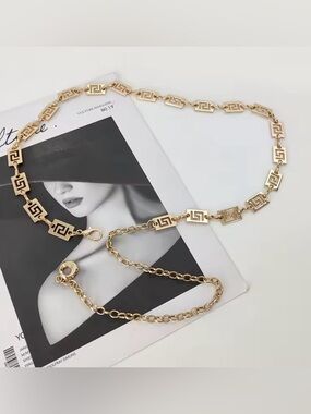 Delicate Boho Gold Chain Belt for women 42”